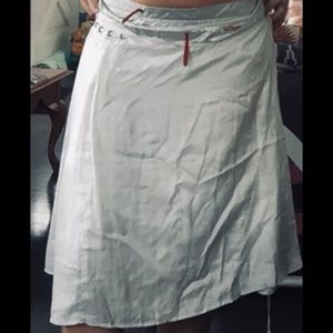 Prada silver skirt